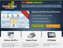 Tablet Screenshot of gestortotal.com.br